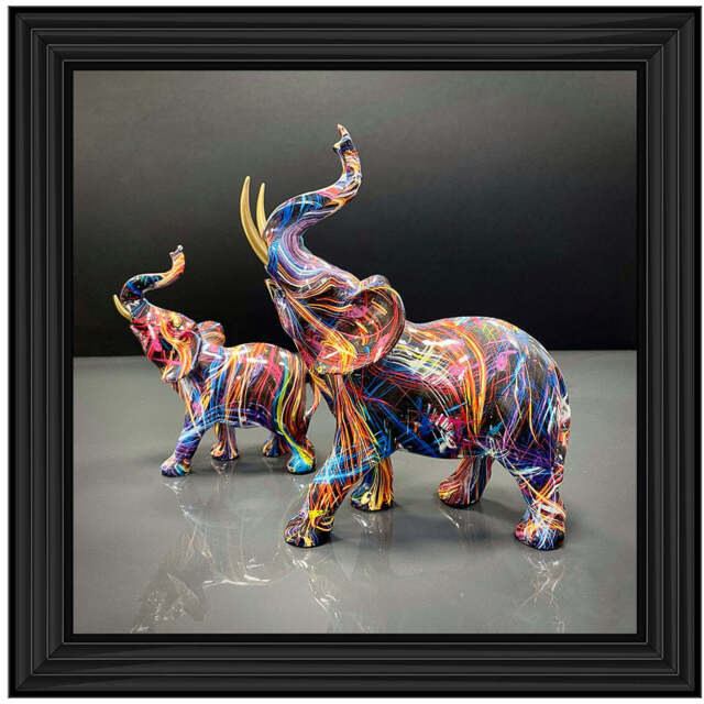 MD416 GRAFFITE ELEPHANT - image 1