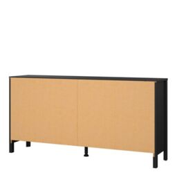 Barcelona Double Dresser 4+4 Drawers in Matt Black - thumbnail 2