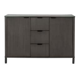 Reed Collection 3 Drawer 2 Door Cabinet – Modern Storage Unit for Living Room & Hallway - thumbnail 3