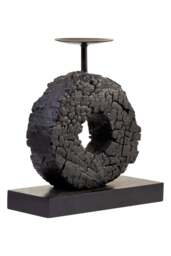 Charred Candle Harbour Mango Black Holder Wood Log Small - thumbnail 3