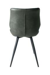 Junelle Dining Chair Vegan Leather Forest Green SET OF 2 - thumbnail 4