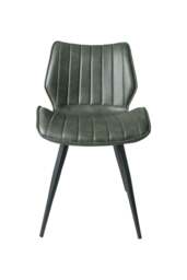 Junelle Dining Chair Vegan Leather Forest Green SET OF 2 - thumbnail 3