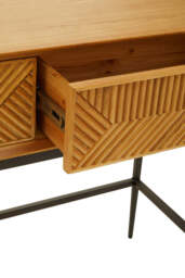 Tunbridge Natural Wood Console Table – Timeless Contemporary Hallway Table - thumbnail 4