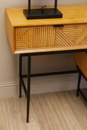 Tunbridge Natural Wood Console Table – Timeless Contemporary Hallway Table - thumbnail 6