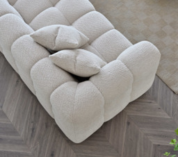Aluxo Tribeca Sofa Range in Oatmeal Boucle Fabric - thumbnail 6