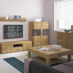 Cortina 1 Drawer Coffee Table in Grandson Oak - thumbnail 3