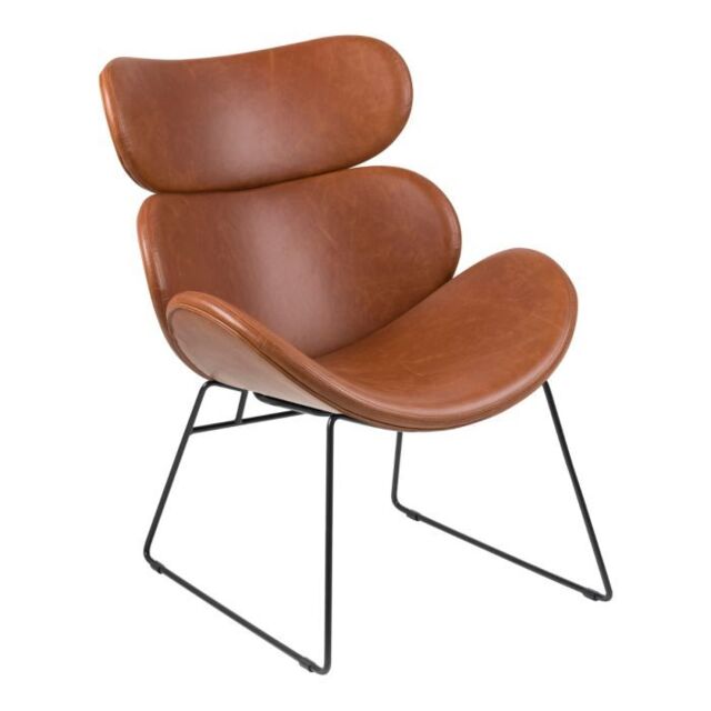 Lounge Chair in Brown Cazar Collection - image 1