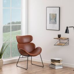 Lounge Chair in Brown  Cazar Collection - thumbnail 2