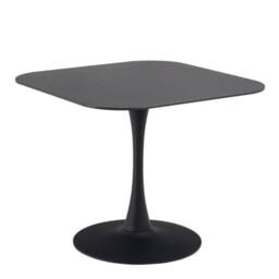 Malta Ceramic Square Dining Table in Black 90x75cm - thumbnail 3