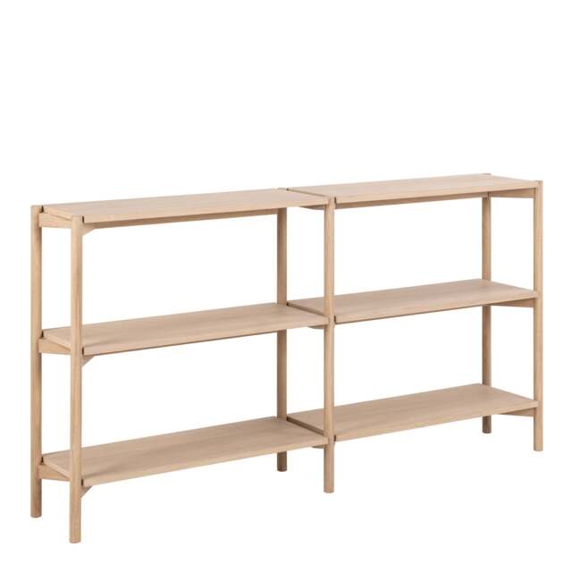 Braidwood Bookcase with 4 Shelves in White Oak Veneer - image 1