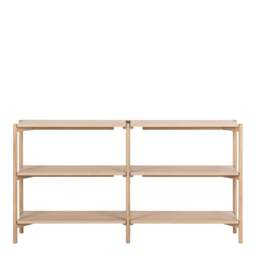 Braidwood Bookcase with 4 Shelves in White Oak Veneer - thumbnail 2