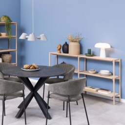 Braidwood Bookcase with 4 Shelves in White Oak Veneer - thumbnail 4