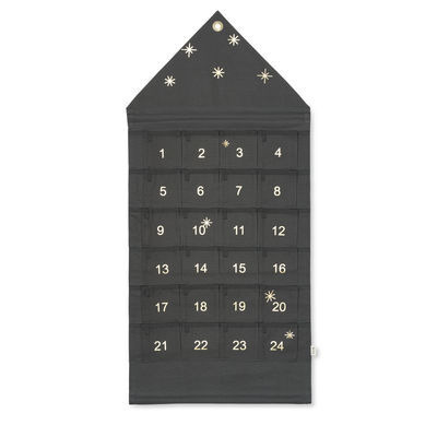 Star Advent calendar - / Fabric - 24 days / L 50 x H 100 cm by Ferm Living Green