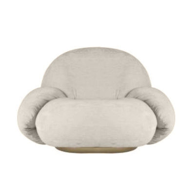 Pacha - Avec accoudoirs Padded armchair - / Pierre Paulin, 1975 reissue by Gubi White