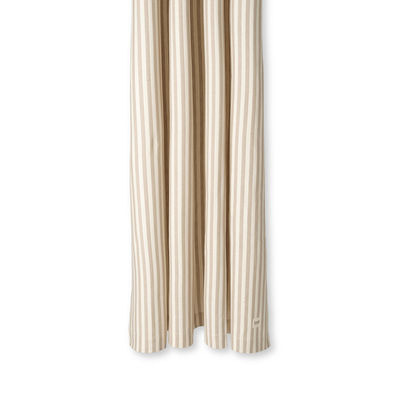 Chambray Striped Shower curtain - / 160 x H 205 cm - Coated cotton by Ferm Living Beige