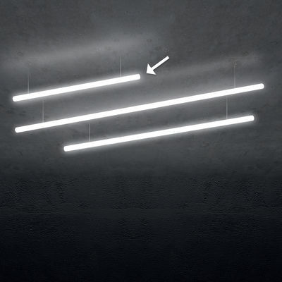 Alphabet of light Linear Pendant - / Bluetooth - L 120 cm by Artemide White