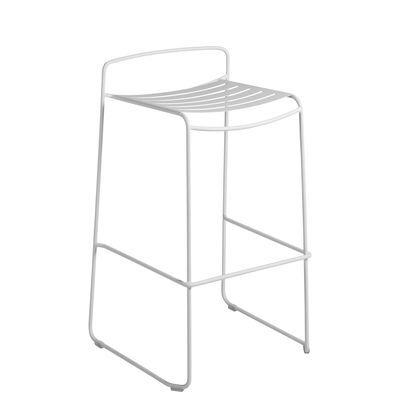 Surprising Bar stool - / Metal - H 78 cm by Fermob White
