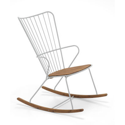 Paon Rocking chair - / Metal & bamboo by Houe Beige