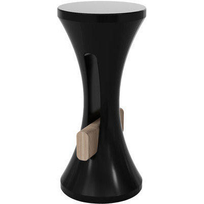 Tam Bar Bar stool - H 75 cm - Plastic & wood by BRANEX DESIGN Black