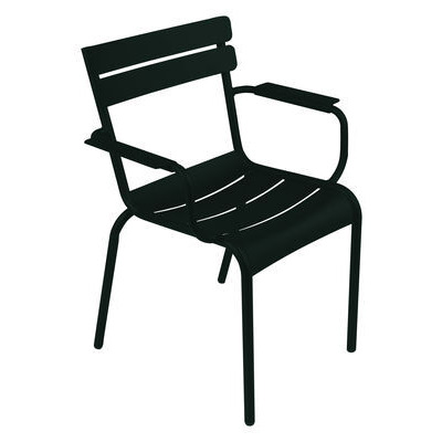 Luxembourg Stackable armchair by Fermob Black