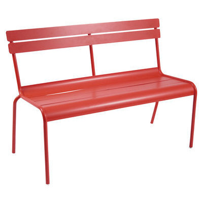 Luxembourg Bench with backrest - 2/3 seats by Fermob Red