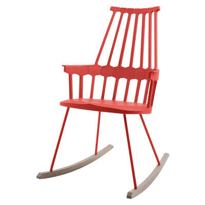 Comback Rocking chair by Kartell Red