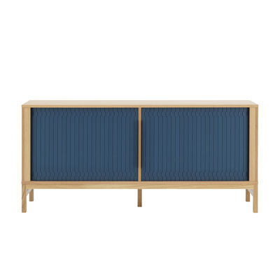Jalousi Dresser - / L 161 cm - Wood & plastic curtains by Normann Copenhagen Blue
