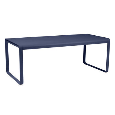 Bellevie Rectangular table - / L 196 cm - 8 to 10 people by Fermob Blue