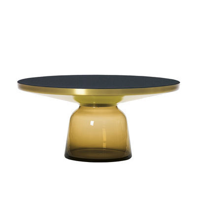 Bell Coffee Coffee table - / Ø 75 x H 36 cm - Glass table top by ClassiCon Orange