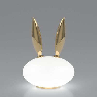 Purr Lapin Table lamp - / Gold plated ceramic & glass by Moooi White