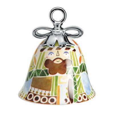 Holy Family Bauble - Joseph - Hand painted Bone China by Alessi Multicoloured