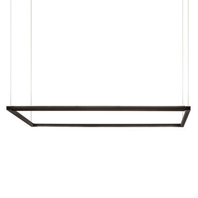 Spigolo Horizontal LED Pendant - / 114 x 58 cm - Adjustable light by Nemo Black