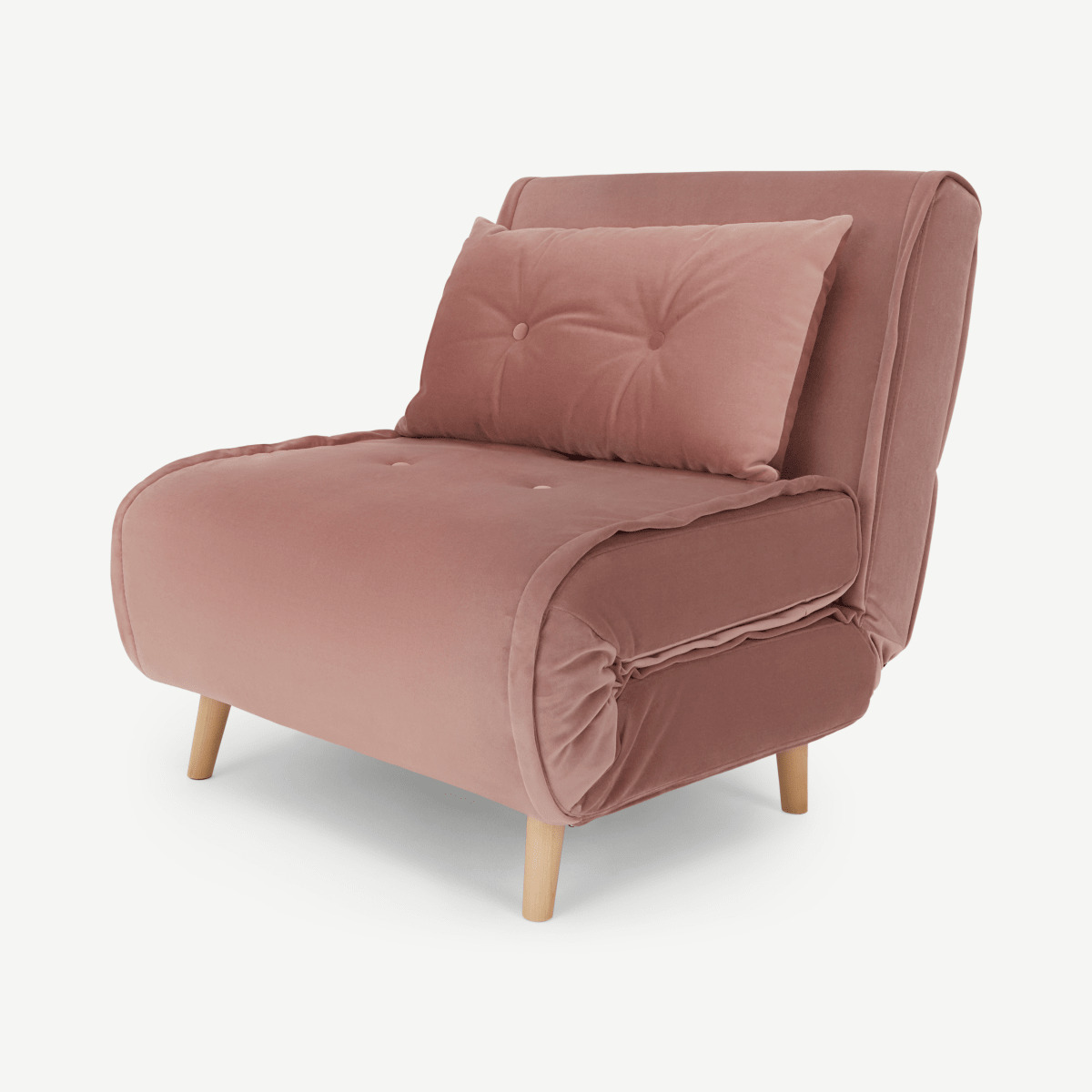 Haru Single Sofa Bed Soft Pink