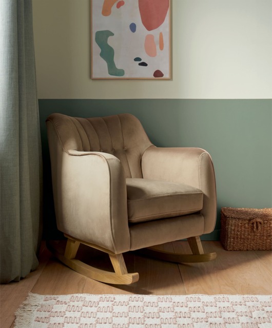 Hilson Nursing Chair - Mocha Velvet