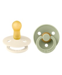 BIBS Colour Dummies 2 Pack Size 1 - Ivory/Sage