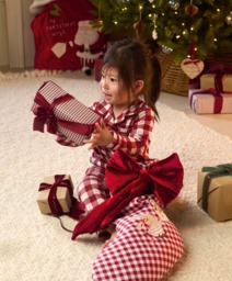 Large Christmas Stocking - Gingham