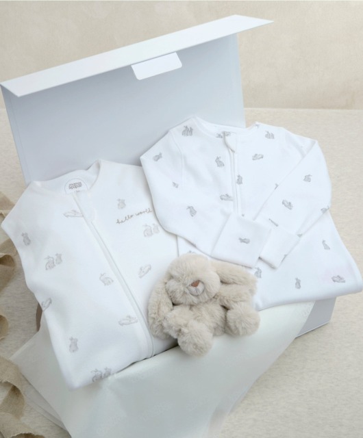 Bunny Dreampod Swaddle & All In One With Soft Toy Gift Box