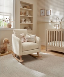 Alma Nursing Chair - Off White Boucle