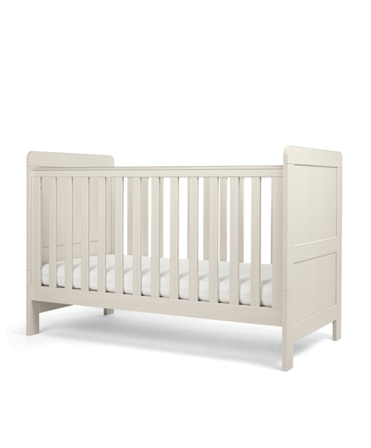 Atlas Cotbed with Premium Pocket Spring Cotbed Mattress - Stone