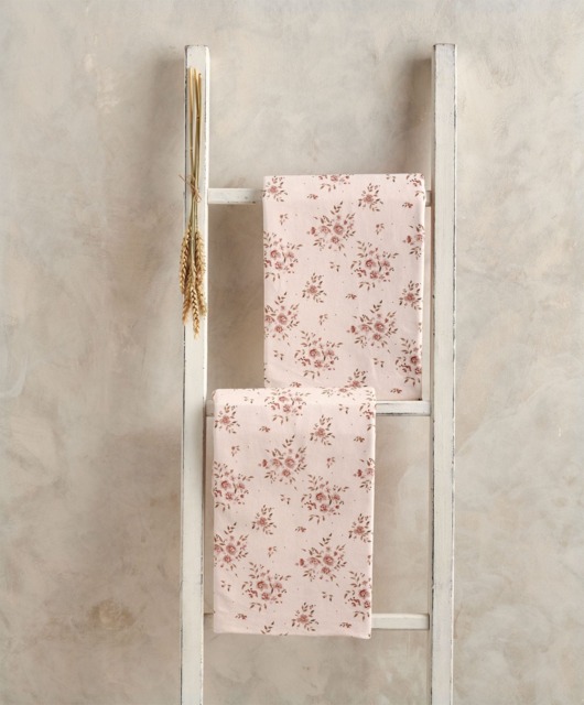 Large Cotbed Fitted Sheets (2 Pack) - Floral Pink