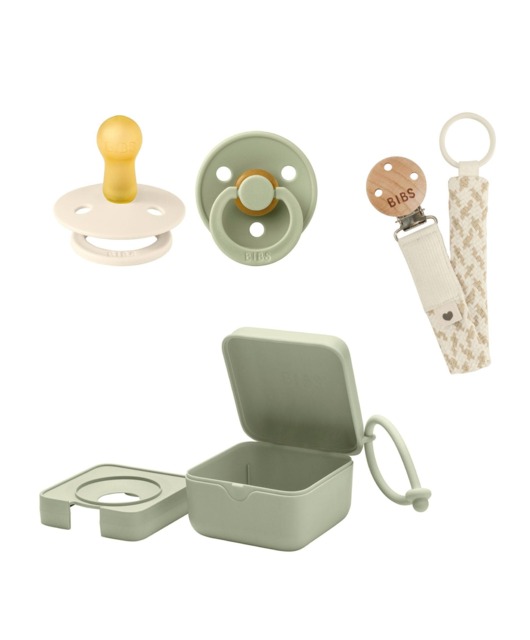 BIBS Dummies Bundle Size 1 (3 Pieces) – Sage/Ivory