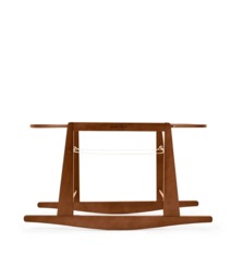The Little Green Sheep Moses Basket Rocking Stand - Walnut