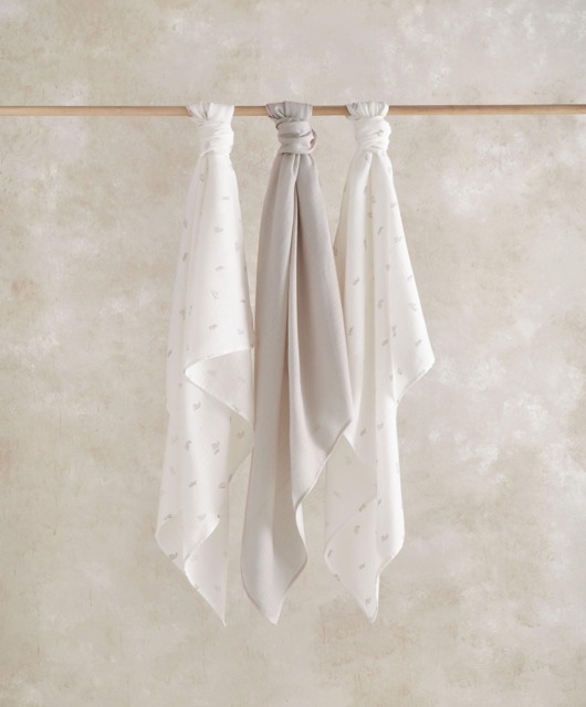 Large Muslin Squares (3 pack) - Bunny