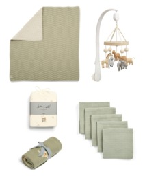 Nursery Bundle With Cot Mobile & Quilt (5 piece) - Born to be Wild