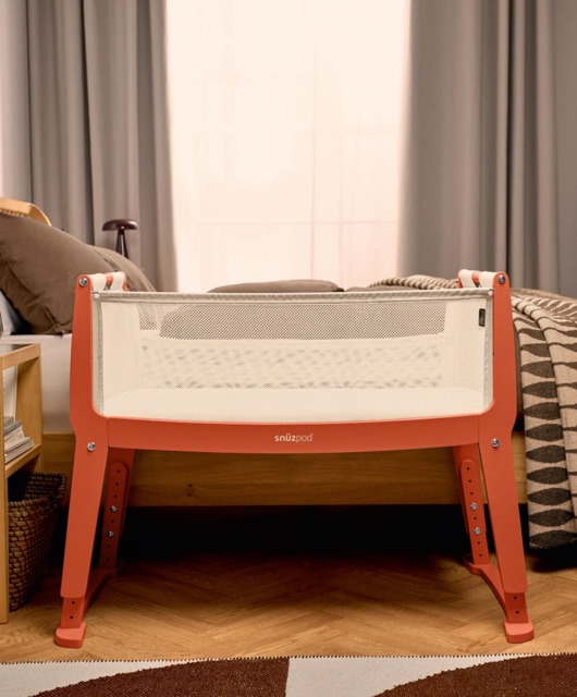 SnuzPod Studio Bedside Crib – Florence Ember