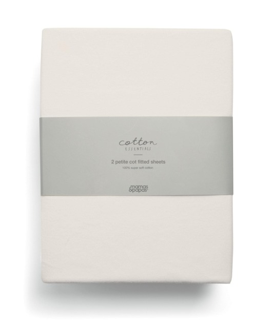 Petite Cot Fitted Sheets (2 Pack) – Cream