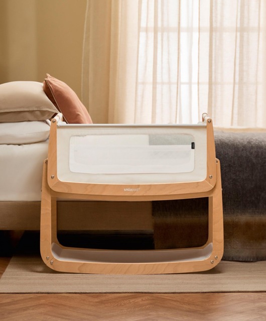 SnuzPod 5 Bedside Crib - Natural