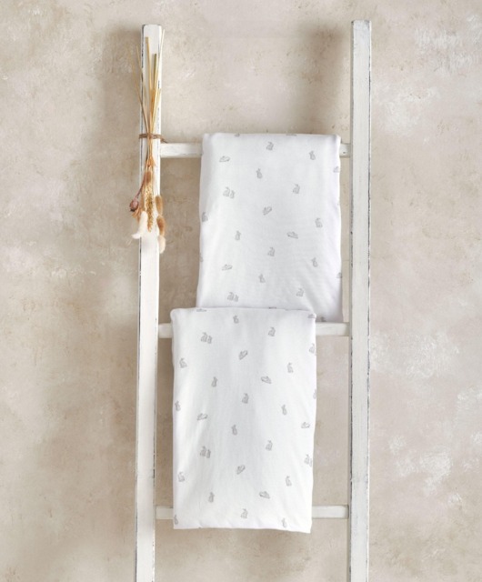 Cotbed Fitted Sheets (2 Pack) - Bunny