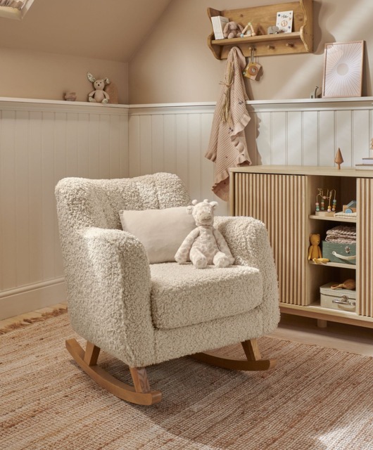 Hilston Nursing Chair - Biscuit Teddy