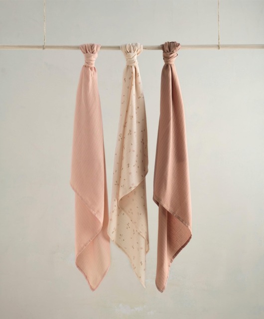 Large Muslin Squares (3 Pack) - Welcome to the World Wildflower